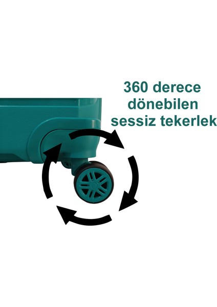 ☾ ✩ 𝐓𝐔̈𝐑𝐊 𝐘𝐈𝐋𝐃𝐈𝐙𝐈 ☾ ✩ Travel Polo Esnek Kauçuk Üstün Kaliteli Orta Boy Valiz 𝟔𝟓 𝐜𝐦 fırsatları