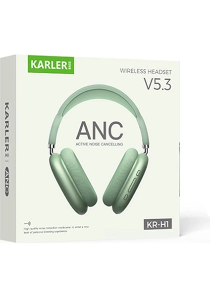 Bfs Krh2 Aktif Gürültü Engelleyici Özellikli Bt 5.3 Kafaüstü Kablosuz Kulaklık - Yeşil modelleri