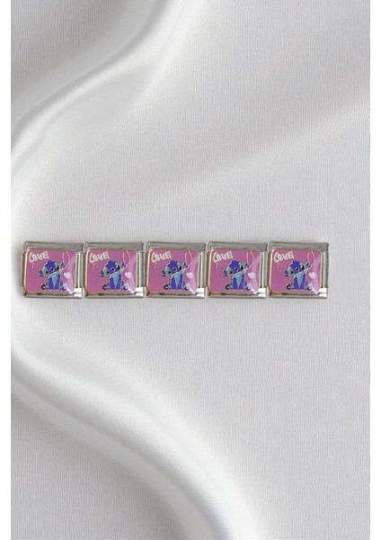 Italyan Stitch Charm Bileklik Charmı Love Stitch Model 1 Adet modelleri