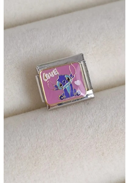 Italyan Stitch Charm Bileklik Charmı Love Stitch Model 1 Adet fırsatları