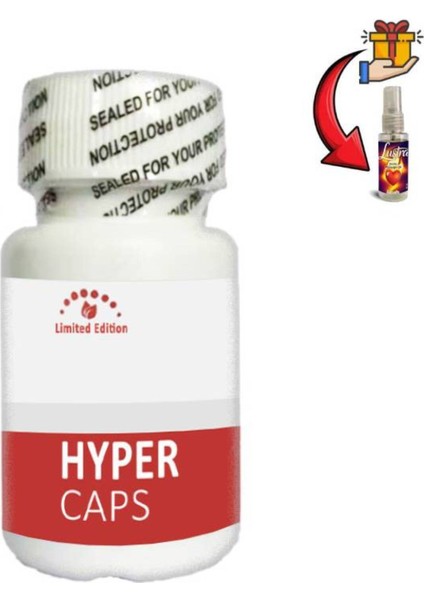 Hyper Erkekler Için Sertleştiricili ve Performansa Bitkisel Takviye 15'li x 2 Ad+Lustra Masaj Yağı