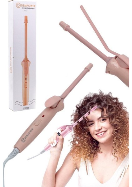 Pembe Afro Dalga Ince Uçlu Saç Maşası, Profesyonel Kıvırcık Bigudi ve Bukle Makinesi indirimleri