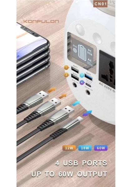 Bfs CN01 Powerbank 45.000 Mah Kamp Şarj Pd - Beyaz fiyatları