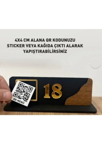 Masa Numarası Qr Menü Pencereli 10 Adet fiyatları