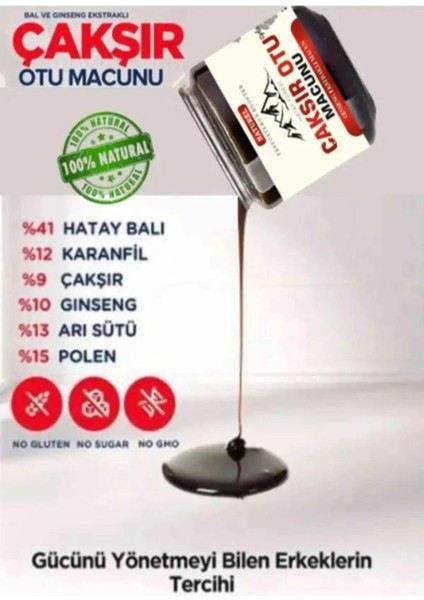 Hatay Çakşır Otu Erkeklere Özel Performansa Bitkisel Takviye 240 gr x 1 Ad. + Kayganlaştırıcı Jel modelleri
