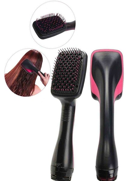 Hava Üflemeli Saç Düzleştirici ve Taraklı Fön Makinesi, Şık Siyah Renk modelleri