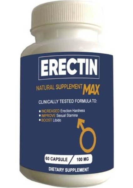 Erectin Max Erkeklere Büyütücülü&performansa 60'lı Takviye x 2 Adet+Lustra Masaj Yağı ile 30 ml fiyatları