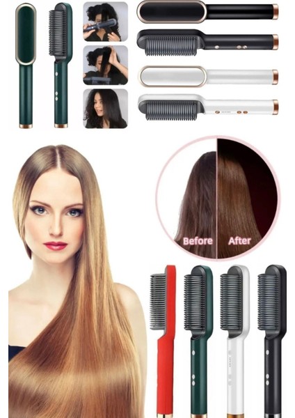 Çok Fonksiyonlu Negatif Iyon Düzleştirici Fırça ve Isı Tarak, Saç Şekillendirici indirimleri