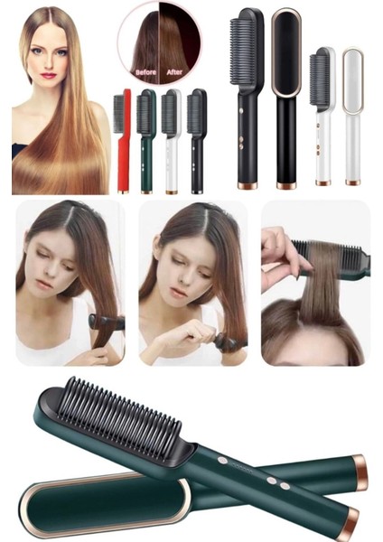 Çok Fonksiyonlu Negatif Iyon Düzleştirici Fırça ve Isı Tarak, Saç Şekillendirici