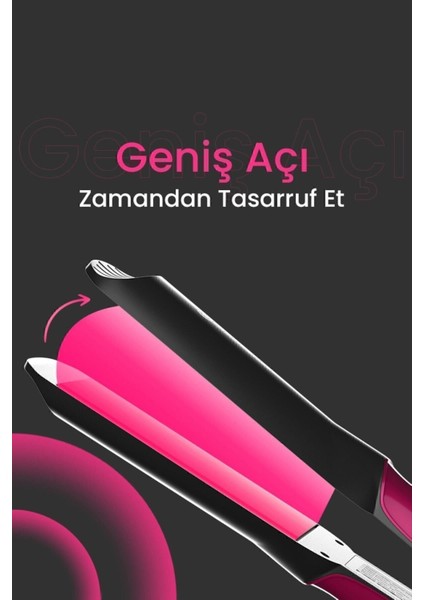 Seramik Kaplı Pembe Detaylı Saç Düzleştirici, Şık ve Hafif Tasarım modelleri