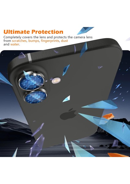 Iphone 16 Plus Uyumlu Anti-Reflective Safir Lens Koruyucu Parlamaz Leke Tutmaz Kamera Koruyucu modelleri