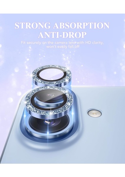 Iphone 16 Plus Uyumlu Pırlanta Taşlı Safir Lens Koruyucu Çizilmez Su Geçirmez Kamera Koruyucu fırsatları