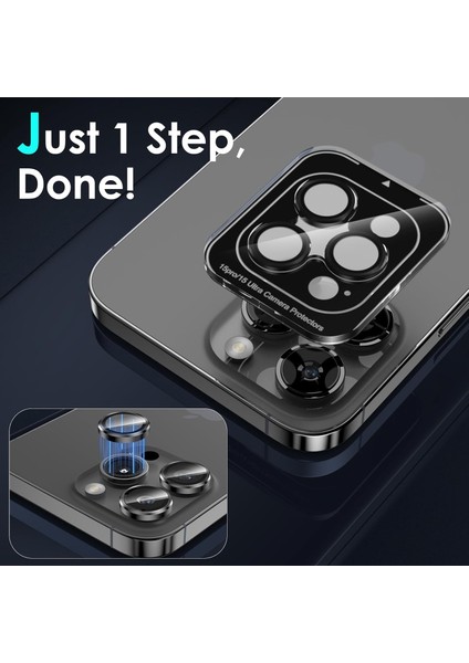 Iphone 15 Pro Uyumlu Anti-Reflective Safir Lens Koruyucu Parlamaz Leke Tutmaz Kamera Koruyucu modelleri