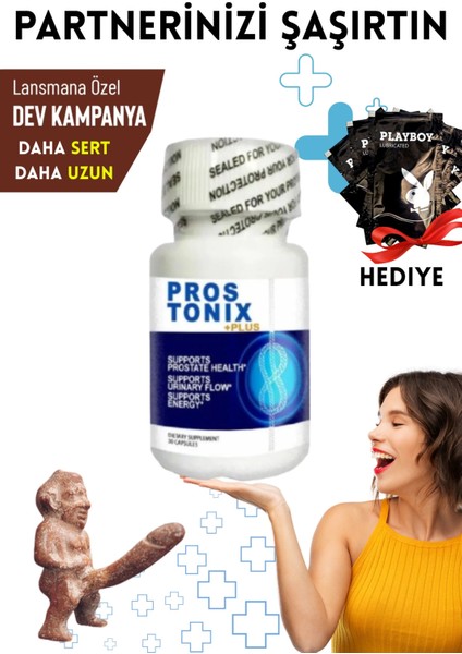 Prostonix Sertleştiricili Büyütücülü Geciktiricili Mucizevi Erkek Performans Arttırıcılı Caps