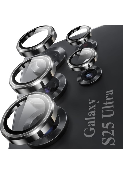 Samsung Galaxy S25 Ultra Uyumlu Anti-Reflective Safir Lens Koruyucu Parlamaz Leke Tutmaz Kamera Koruyucu