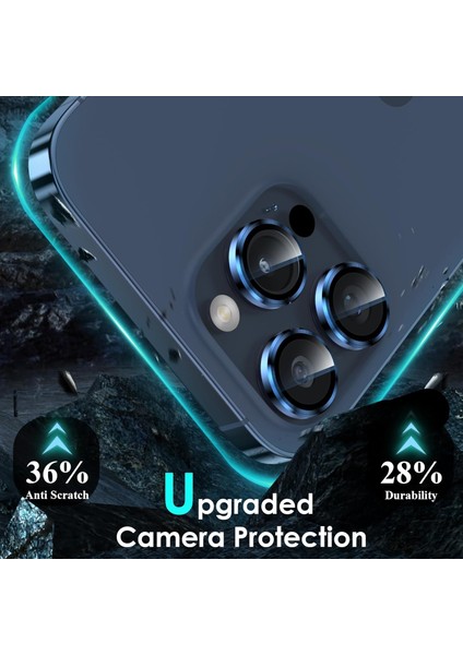 Iphone 15 Pro Uyumlu Anti-Reflective Safir Lens Koruyucu Parlamaz Leke Tutmaz Kamera Koruyucu fiyatları