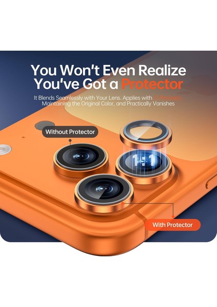 Iphone 14 Pro Max Uyumlu Anti-Reflective Safir Lens Koruyucu Parlamaz Leke Tutmaz Kamera Koruyucu fırsatları