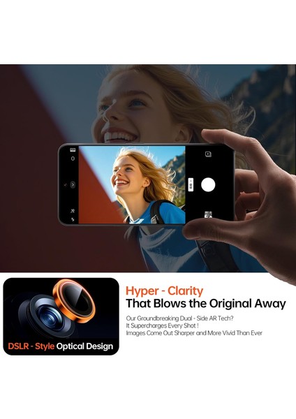 Iphone 14 Pro Max Uyumlu Anti-Reflective Safir Lens Koruyucu Parlamaz Leke Tutmaz Kamera Koruyucu indirimleri