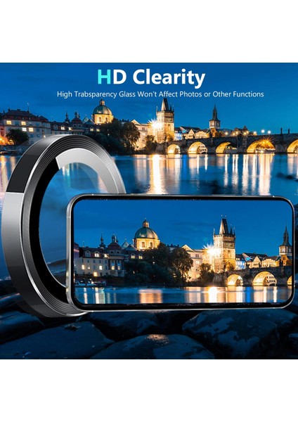 Xiaomi Poco X7 Pro Uyumlu Safir Lens Koruyucu Su Geçirmez Iz Bırakmaz Kamera Koruyucu fırsatları