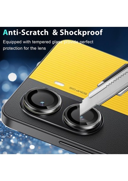 Xiaomi Poco X7 Pro Uyumlu Safir Lens Koruyucu Su Geçirmez Iz Bırakmaz Kamera Koruyucu