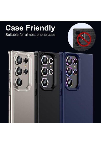 Samsung Galaxy S24 Ultra Uyumlu Safir Lens Koruyucu Su Geçirmez Iz Bırakmaz Kamera Koruyucu indirimleri