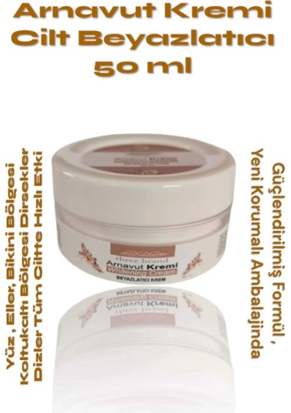 Three Brand Whitening Cream Arnavut Kremi 100 ml Aklık Kremi x 1 Adet