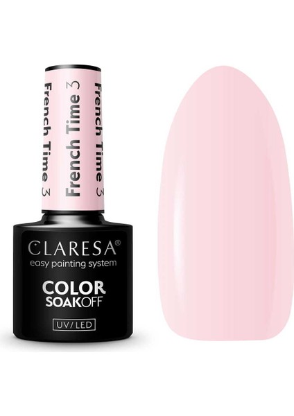 Kalıcı Oje French Time Yarı Şeffaf Açık Pembe 03 5gr