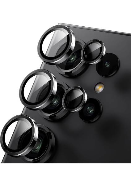 Samsung Galaxy S23 Ultra Uyumlu Safir Lens Koruyucu Su Geçirmez Iz Bırakmaz Kamera Koruyucu