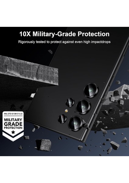 Samsung Galaxy S23 Ultra Uyumlu Safir Lens Koruyucu Su Geçirmez Iz Bırakmaz Kamera Koruyucu fırsatları