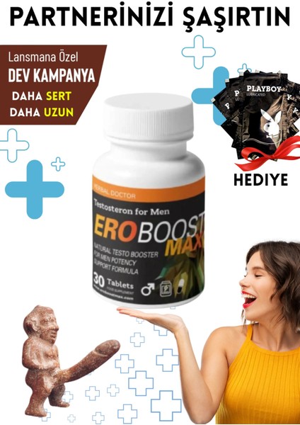 Ero Boost Max Xxl Sertleştiricili Geciktiricili Büyütücülü Mucizevi Erkek Performans Arttırıcılı Se