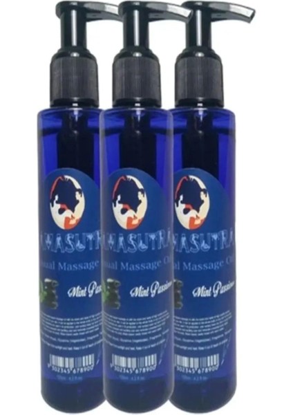 Sensual Nane Masaj Yağı 125 ml - Mint Massage Oıl x 3 Adet
