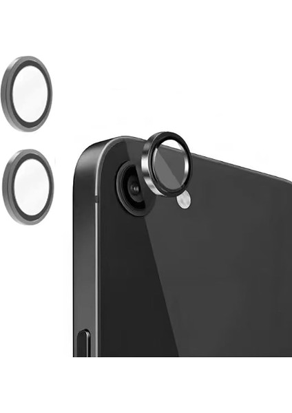 Iphone 16E Uyumlu Safir Lens Koruyucu Su Geçirmez Iz Bırakmaz Kamera Koruyucu