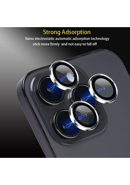 Iphone 15 Pro Max Uyumlu Anti-Reflective Safir Lens Koruyucu Parlamaz Leke Tutmaz Kamera Koruyucu fırsatları