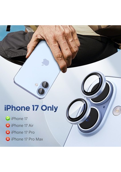 Iphone 17 Uyumlu Safir Lens Koruyucu Su Geçirmez Iz Bırakmaz Kamera Koruyucu fiyatları