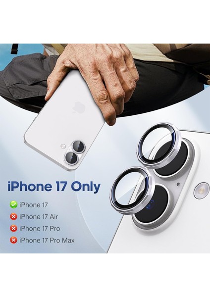 Iphone 17 Uyumlu Safir Lens Koruyucu Su Geçirmez Iz Bırakmaz Kamera Koruyucu fiyatları