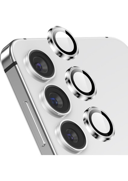 Samsung Galaxy S25 Uyumlu Anti-Reflective Safir Lens Koruyucu Parlamaz Leke Tutmaz Kamera Koruyucu