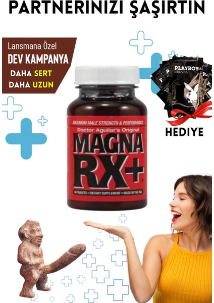 Magna Rx Xxl Sertleştiricili Geciktiricili Büyütücülü Mucizevi Erkek Performans Arttırıcılı Set