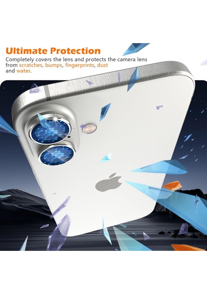 Iphone 16 Plus Uyumlu Anti-Reflective Safir Lens Koruyucu Parlamaz Leke Tutmaz Kamera Koruyucu modelleri