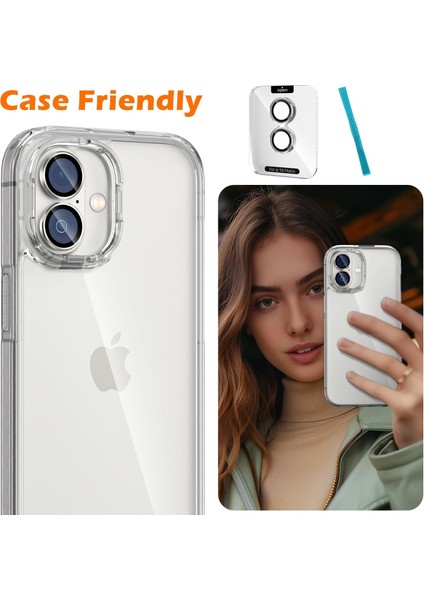 Iphone 16 Plus Uyumlu Anti-Reflective Safir Lens Koruyucu Parlamaz Leke Tutmaz Kamera Koruyucu indirimleri