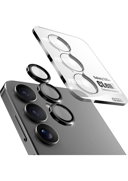 Samsung Galaxy S25 Uyumlu Anti-Reflective Safir Lens Koruyucu Parlamaz Leke Tutmaz Kamera Koruyucu