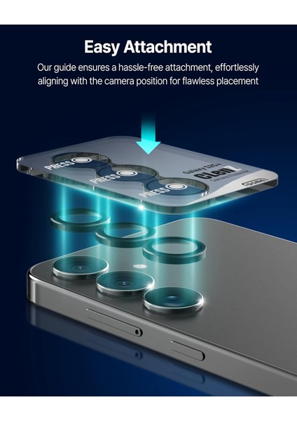 Samsung Galaxy S25 Uyumlu Anti-Reflective Safir Lens Koruyucu Parlamaz Leke Tutmaz Kamera Koruyucu fırsatları