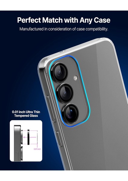 Samsung Galaxy S25 Uyumlu Anti-Reflective Safir Lens Koruyucu Parlamaz Leke Tutmaz Kamera Koruyucu indirimleri
