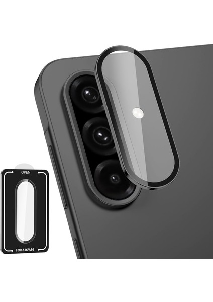 Samsung Galaxy A56 Uyumlu Safir Lens Koruyucu Su Geçirmez Iz Bırakmaz Kamera Koruyucu