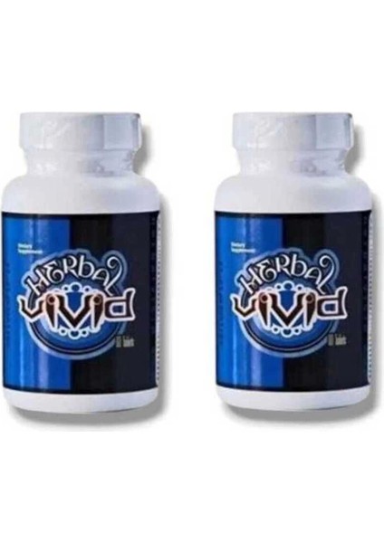 Herbal Vivid Gold Erkeklere Özel Bölge Geliştirici Bitkisel Performans Takviyesi 60 Lı x 2 Adet