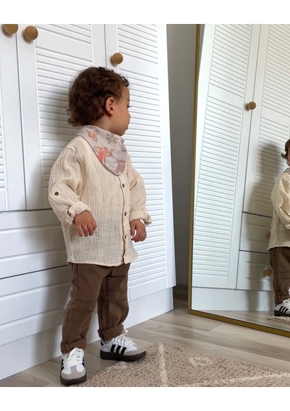 Fular ve Kemerli 4'lü Erkek Bebek Takım modelleri