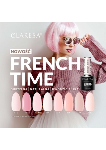 Kalıcı Oje French Time Yarı Şeffaf Parıltılı Açık Pembe 04 5gr fiyatları