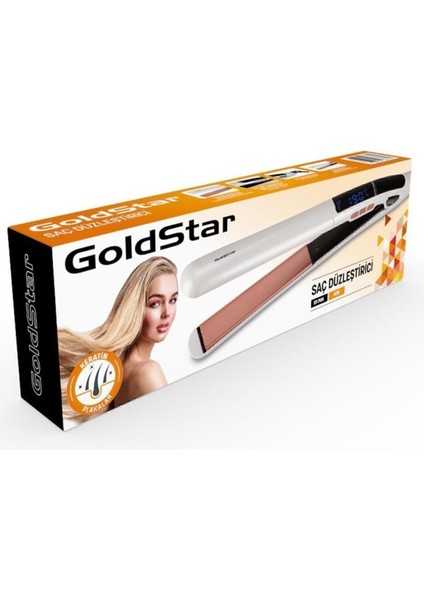 Dijital Turmalin Keratin Seramik Ince Plaklı Saç Düzleştirici Beyaz indirimleri