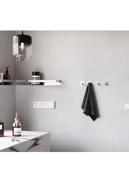 2 Adet Oval Paslanmaz Çelik Kendinden Yapışkanlı Banyo / Mutfak / Bornoz / Havlu / Lif Askısı modelleri