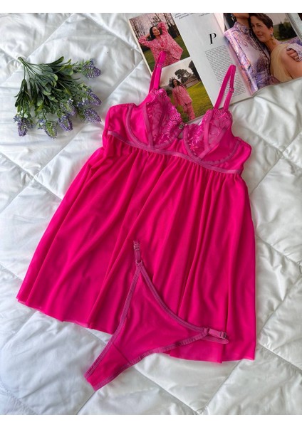 Dantelli Babydoll Gecelik & String Takım modelleri