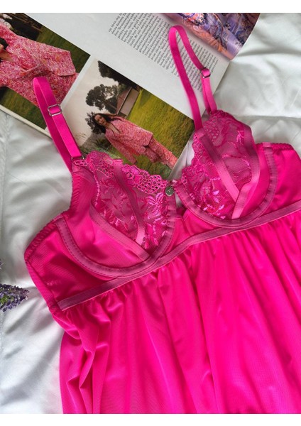 Dantelli Babydoll Gecelik & String Takım indirimleri